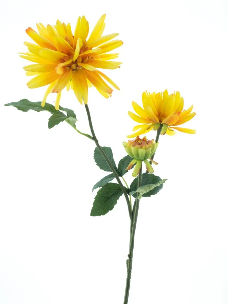 Dahlien-Spray New York gelb 76cm