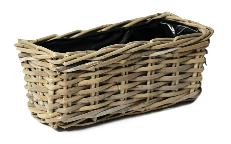 Rattan „Kubu“ Rechteckig Natur H14xB16xL32cm
