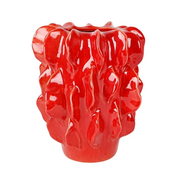 Vase Maarten Aardewerk T.22/H.26cm Rot