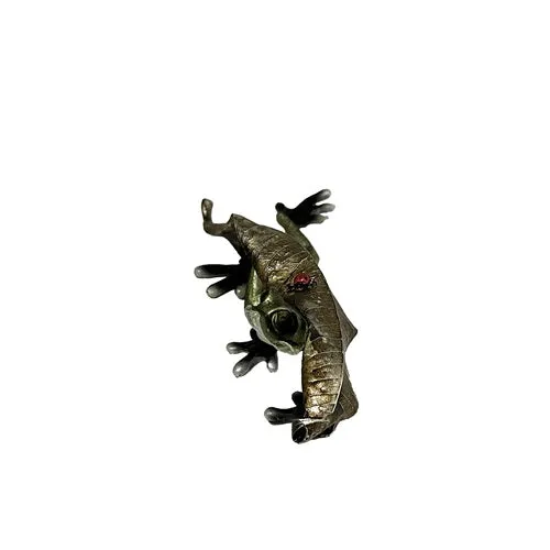 Frosch unter Blatt 15cm Polyester