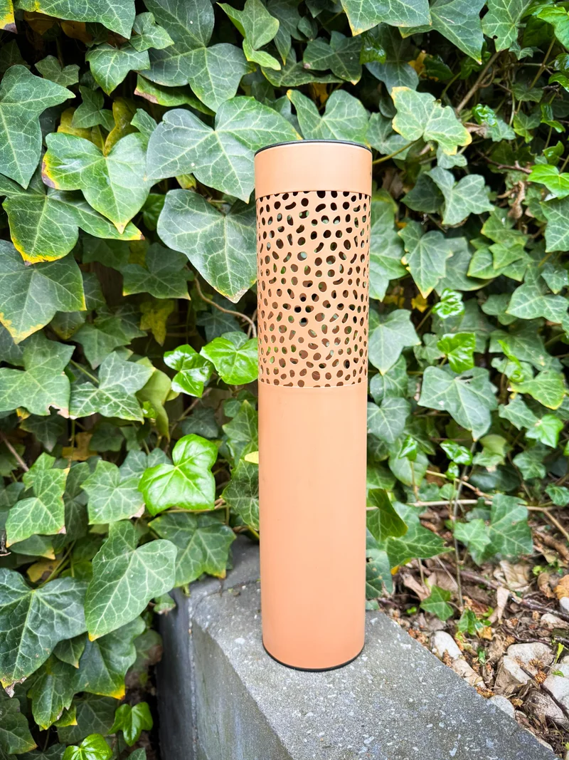 Solar-Gartensteckleuchte aus Eisen, 2-farbig, Ø 8,5 cm x H 39 cm