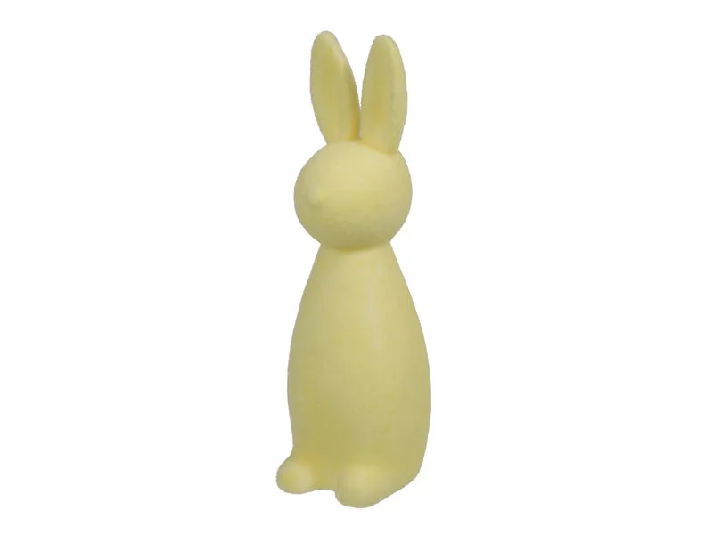 1 Stk. Flockhase/stehend hellgelb 31 cm