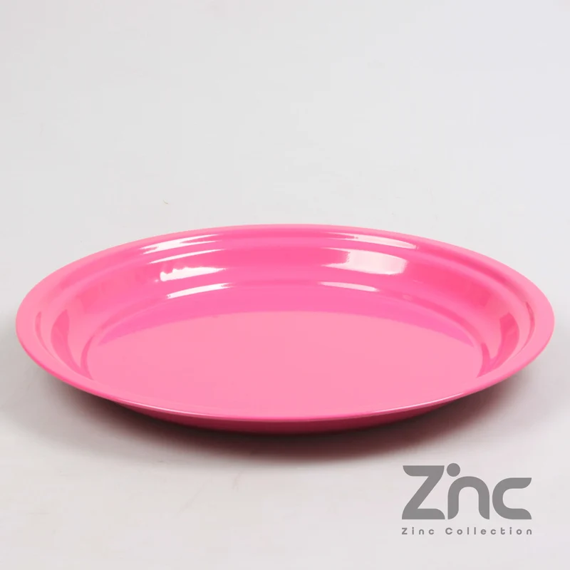 Zink-Grundplatte rund S 30 x 2,5 cm Telmagenta