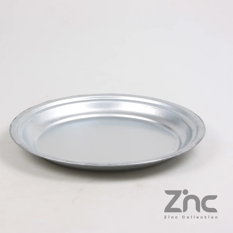RUNDE ZINK-GRUNDPLATTE S 30 x 2,5 CM