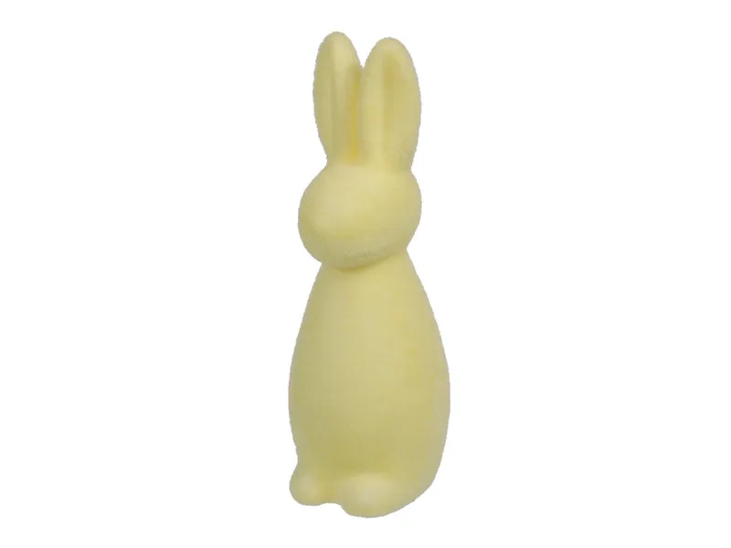1 Stk. Flockhase/stehend hellgelb 20 cm