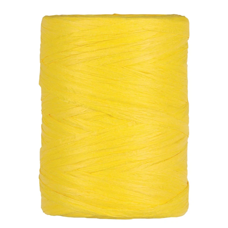 PAPIER-RAFFIA 5-8MM 100MTR GELB
