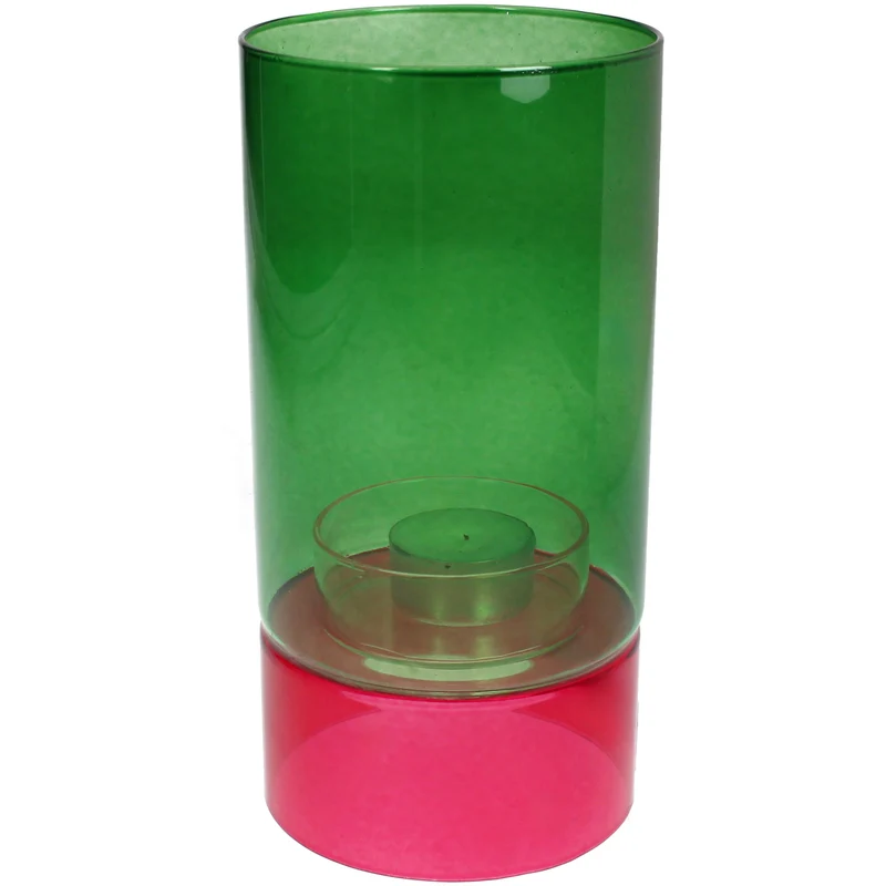 Kerzenhalter aus Glas, mehrteilig, 10 x 10 x 20 cm