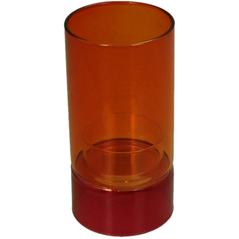Kerzenhalter aus Glas, mehrfarbig, 6 x 6 x 12 cm