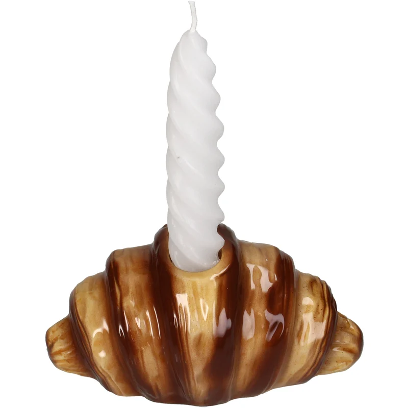 Kerzenständer Croissant Dolomitbraun 14,4 x 8,5 x 6,4 cm