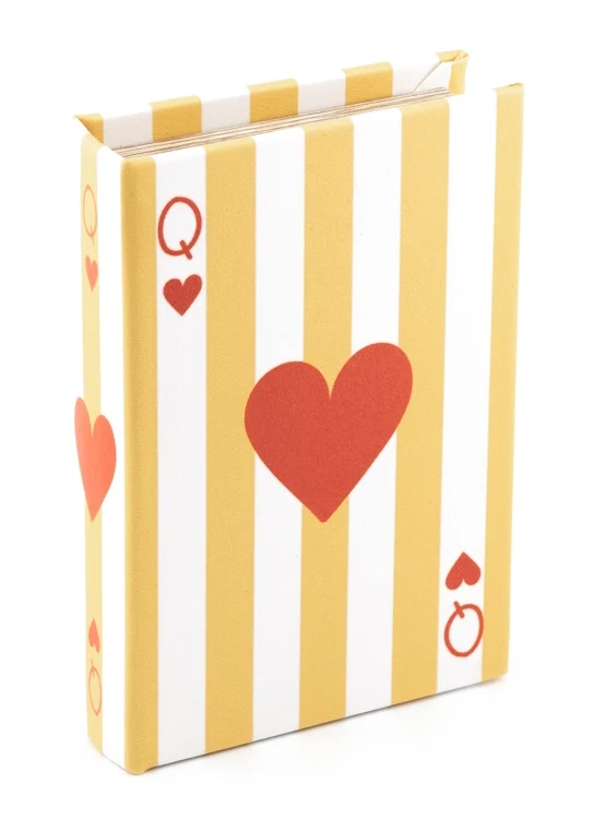 Queen of Hearts Couchtisch-Aufbewahrungsbuch 13,5 x 9,5 cm