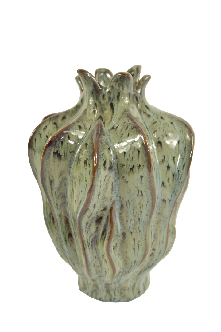 Dakota Vase D21 H30cm Grau/Mehrfarbig