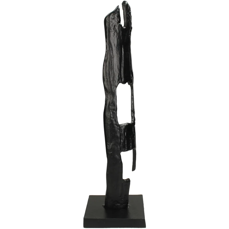 Abstraktes Ornament, Schwarz, 53 x 12 x 15 cm