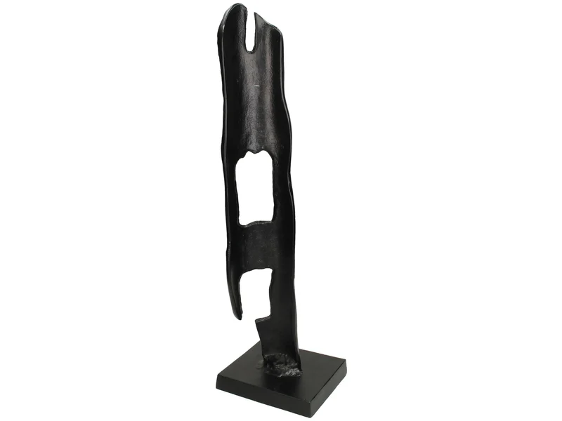 Abstraktes Ornament, Schwarz, 53 x 12 x 15 cm