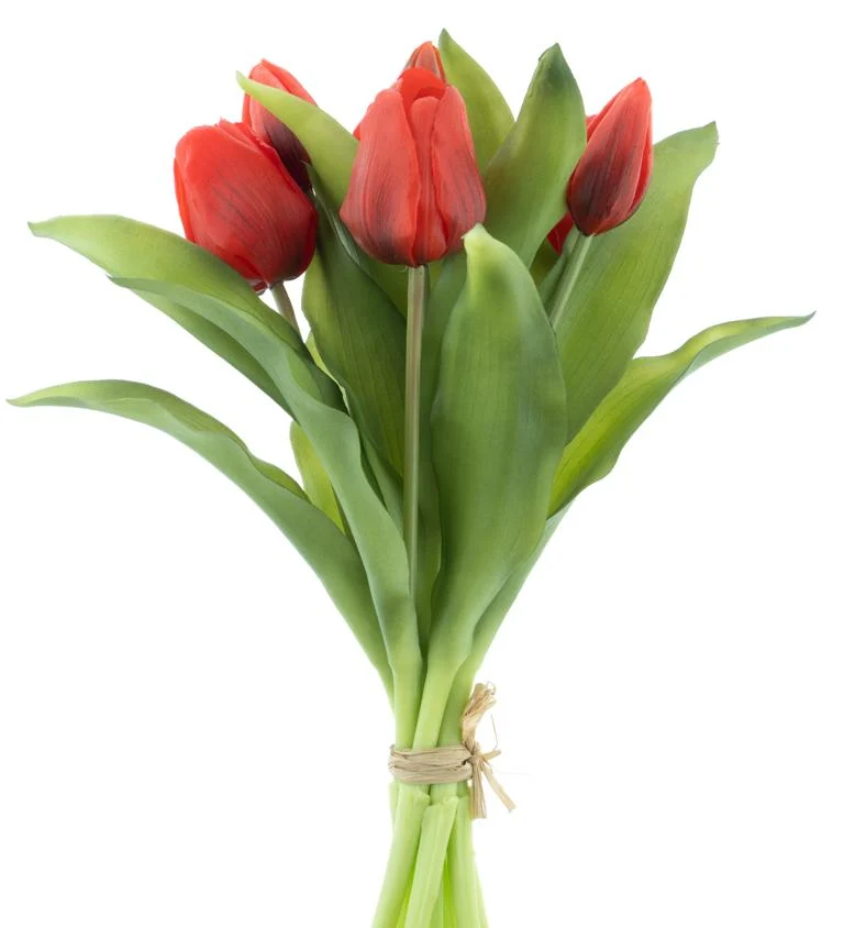 Tulpenstrauß „Sally X7“ von Real Touch Vermeer, rot, 31 cm