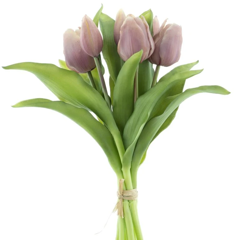 Real Touch Vermeer Tulpenstrauß Sally X7 Lavendel 31 cm
