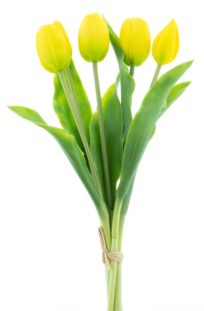 Real Touch Holland Tulpenstrauß Sally X5 gelb 36cm