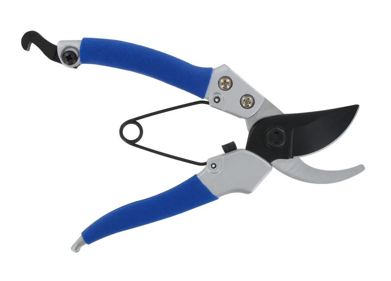 Metall-Schere 18 cm Damenmodell blau/grau