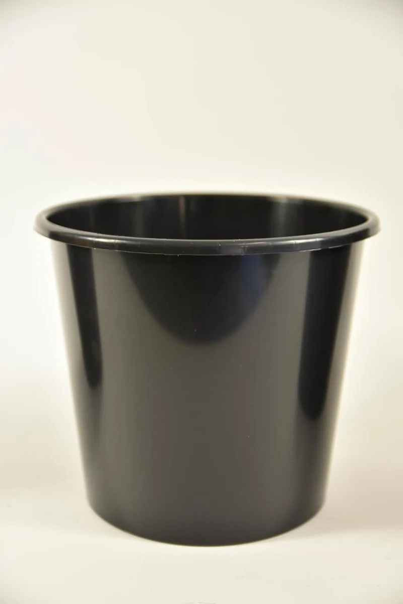 Gebrauchsvase Kunststoff grau 3,5 Liter Ø18x23cm