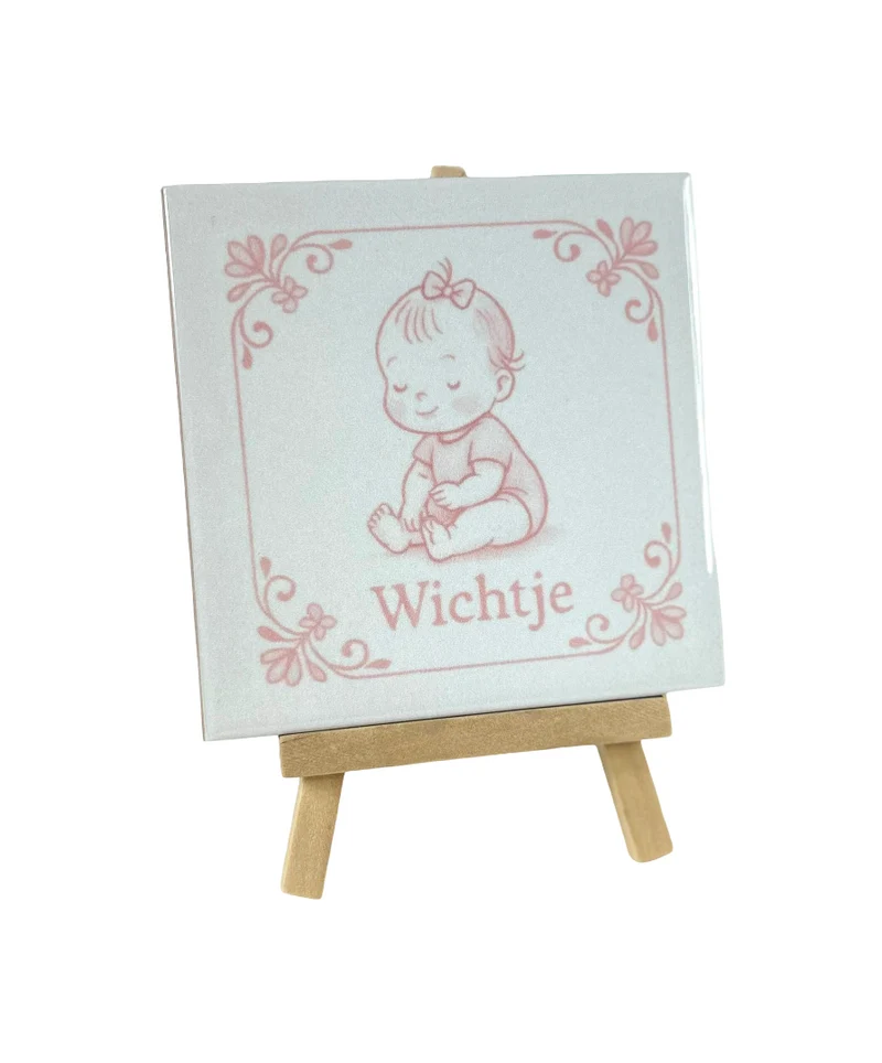 Fliese Wichtel 10,5x10,5x0,5cm Keramik
