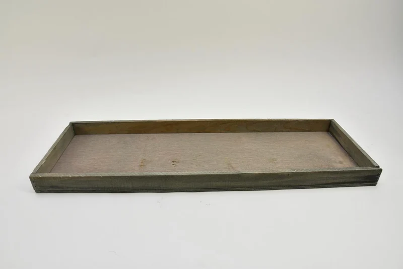 Houten tray rechthoek grey-wash 40x20x4cm