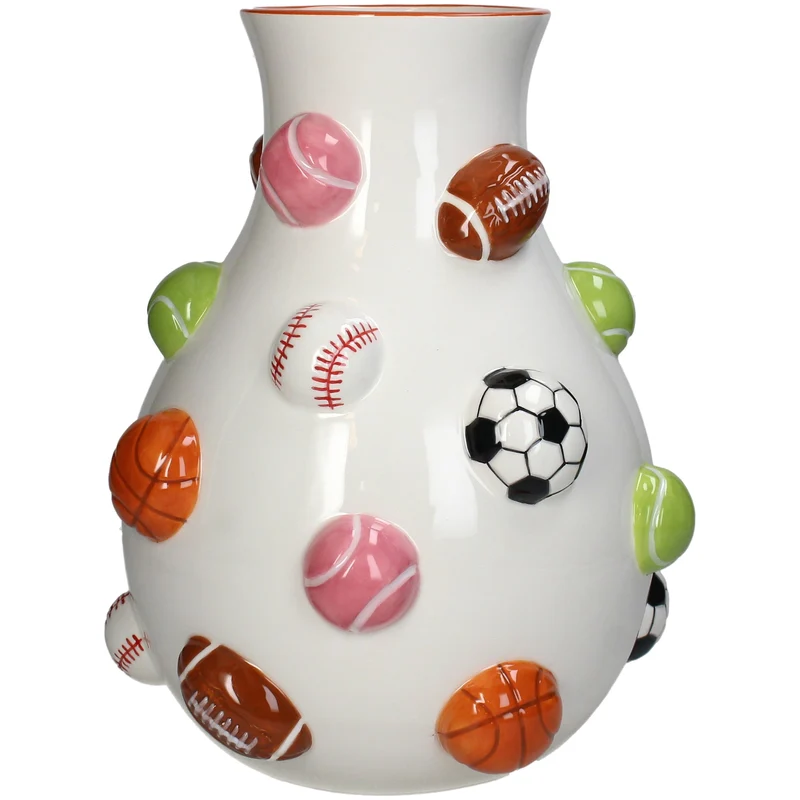 Vase Sportbälle Dolomit Multi 24x25,4x30cm