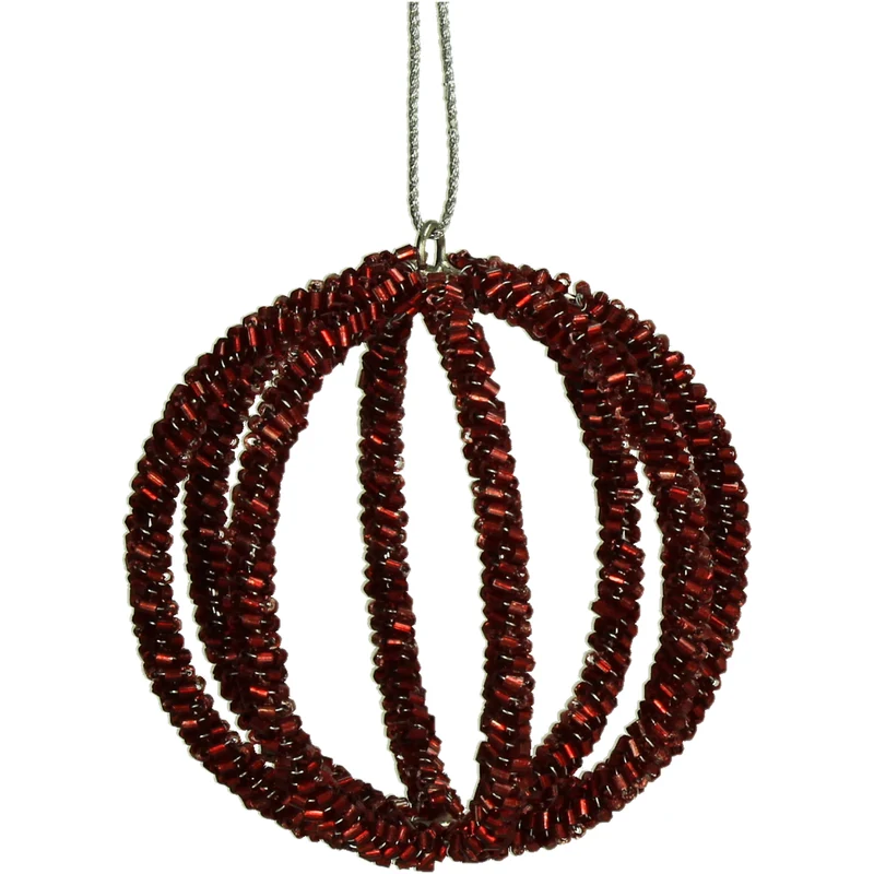 Ornamentspirale, rot, 8 cm