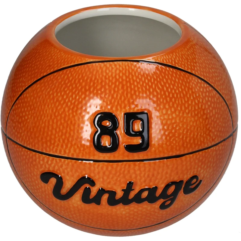 Basketballvase Dolomitorange 17,5 x 17,5 x 15 cm
