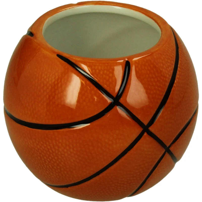 Basketballvase Dolomitorange 11x11x9cm
