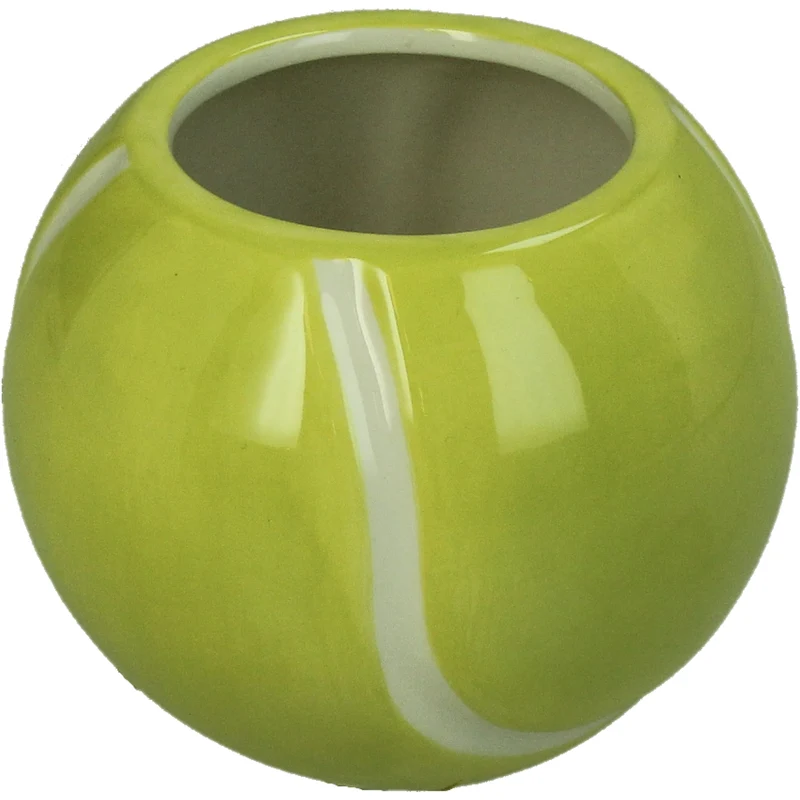 Vase Tennisball Dolomitgelb 10x10x8cm