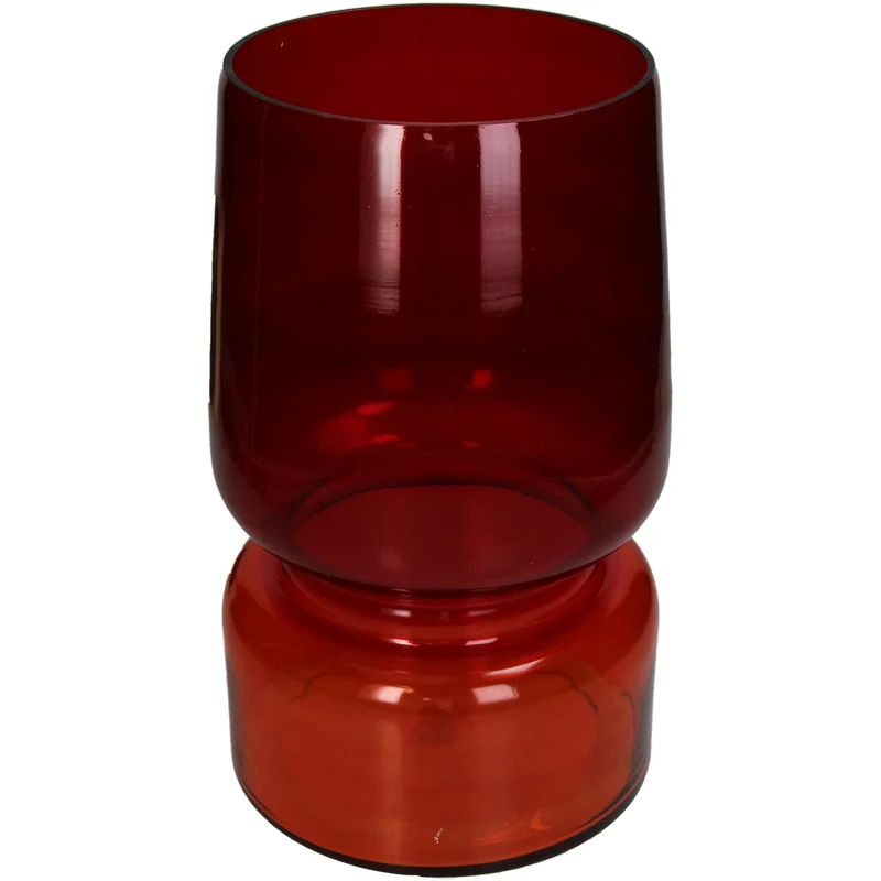 Vase, zweifarbig, Glas, mehrfarbig, 19 x 19 x 30 cm