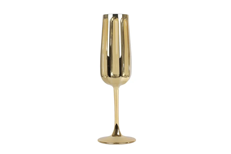 Champagnerglas „Airen“ Goldglas 5x7x24cm