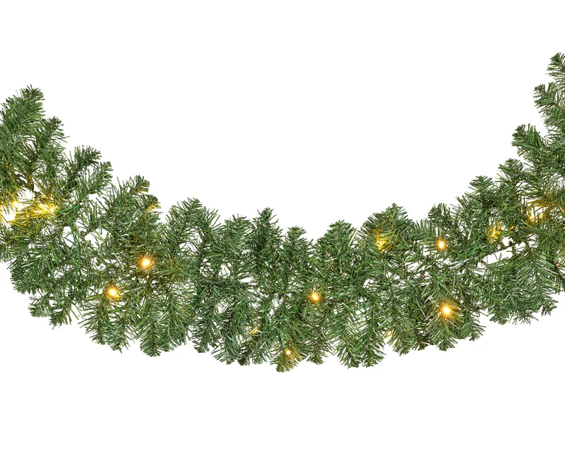 Imperial Lichterkette LED BO für Innen/Außen, Ø 25 cm, L. 270 cm, 50 Lichter, grün
