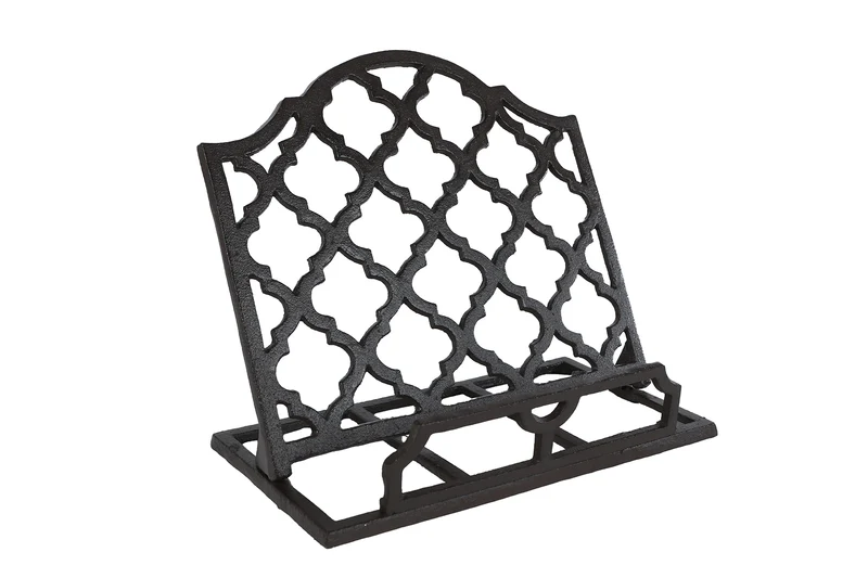 Buchständer „Jannie“, schwarzes Metall, 28,5 x 15,5 x 25 cm