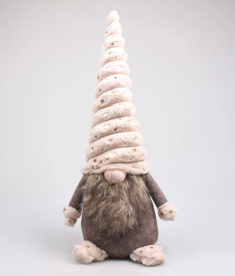 Weihnachtswichtel Toby 22x18x60 cm Beige