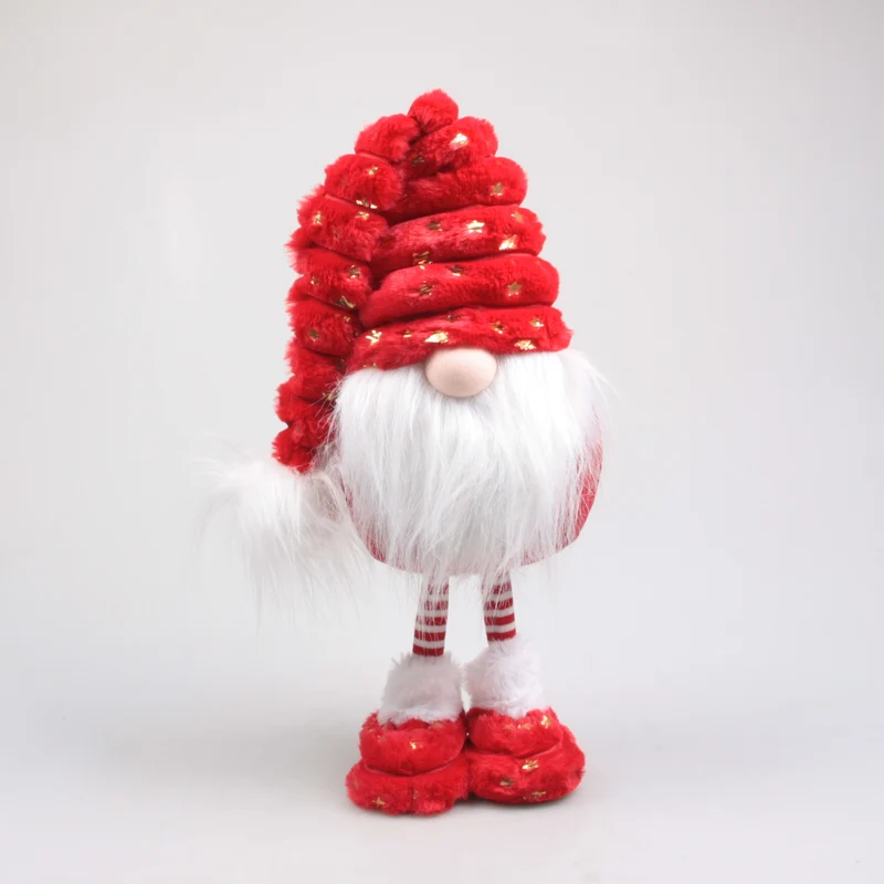 Weihnachtswichtel-Schlafmütze 22x17x70 cm Rot