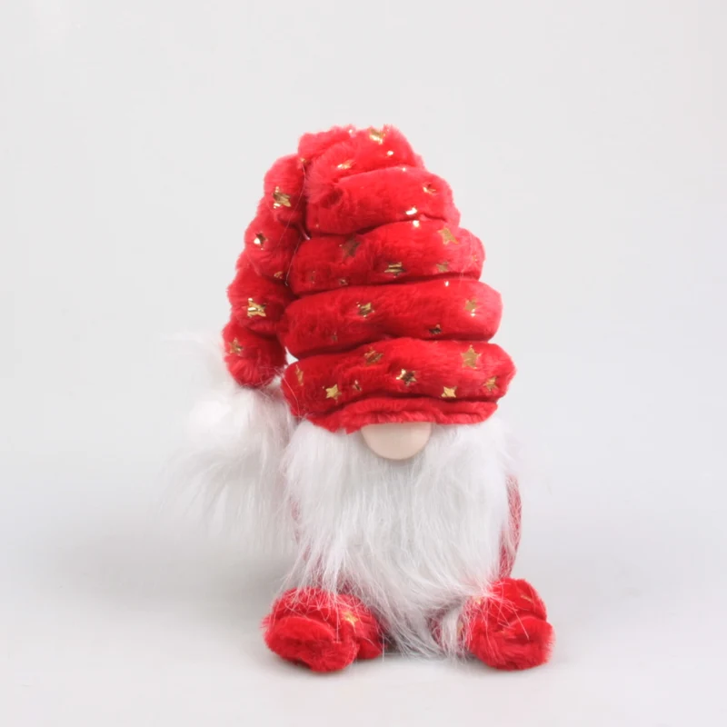 WEIHNACHTSZWERG-SCHLAFMÜTZE 19X13X36 CM ROT