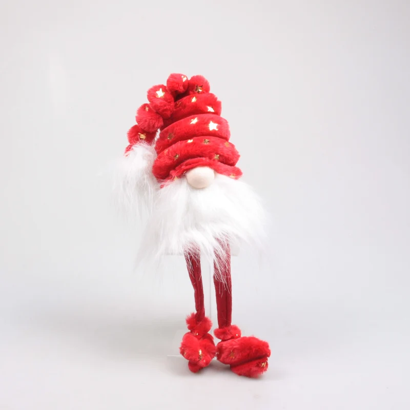 Weihnachtswichtel-Schlafmütze 16x12x56 cm Rot