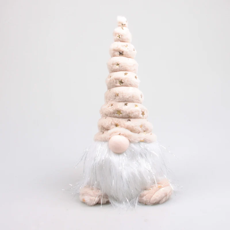 Weihnachtswichtel Toby mit LED, 20x20x40 cm, beige