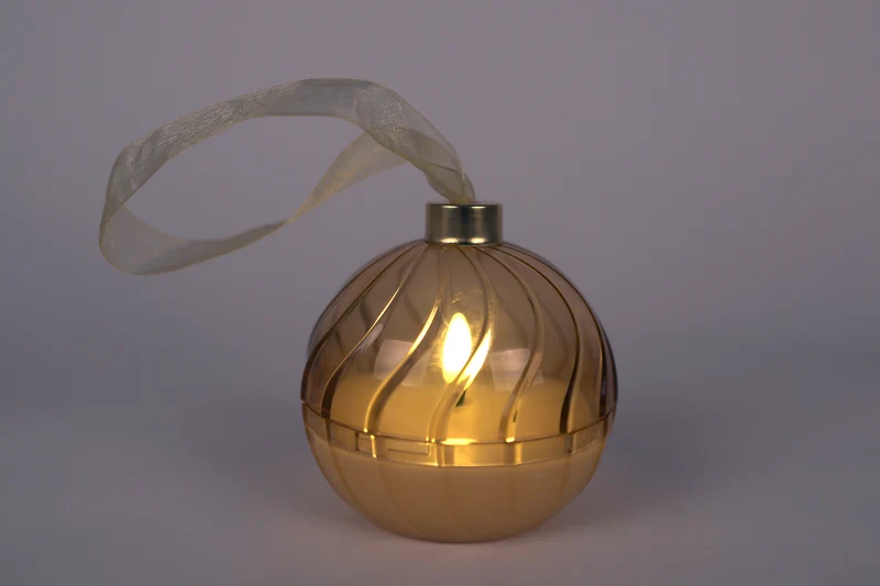 Stimmungsbeleuchtung LED-Kugel gold/grün/rot a3 Kunststoff D10cm