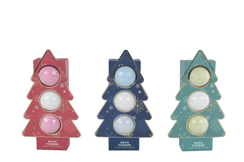 Weihnachtsgeschenkset Badebomben 3x20gr 3ass