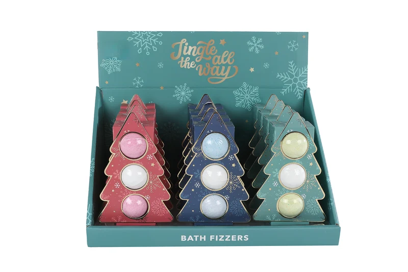 Weihnachtsgeschenkset Badebomben 3x20gr 3ass