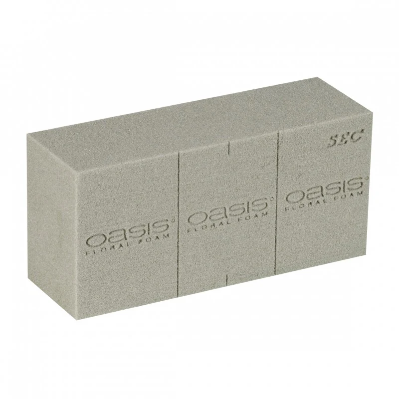 Box mit 20 Blöcken Styropor Oasis für trockene und Seidenblumen.