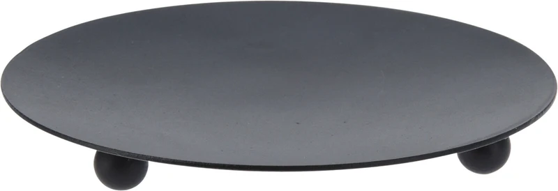 Kerzenplateau D8,5 H1cm Stahl Schwarz