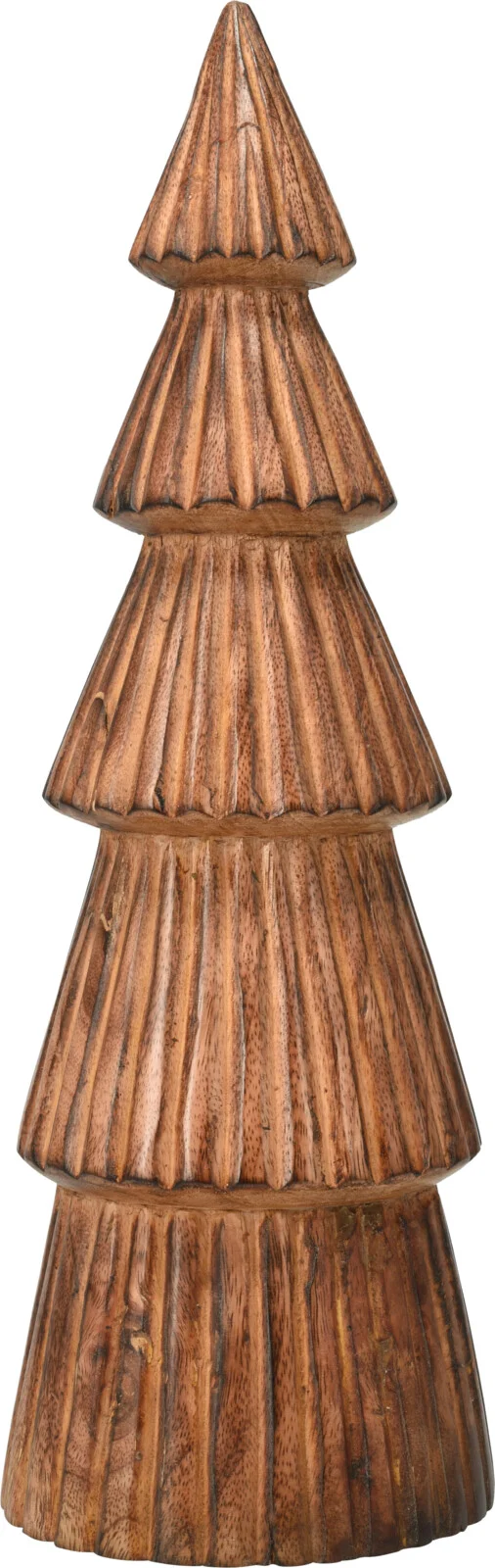 WEIHNACHTSBAUM AUS MANGOHOLZ D12,5 H30CM NATÜRLICHE OBERFLÄCHE