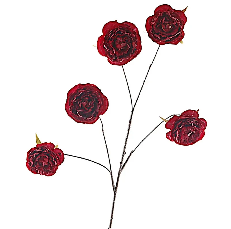 Cabbage Rosa Spray 112cm Burgunderrot