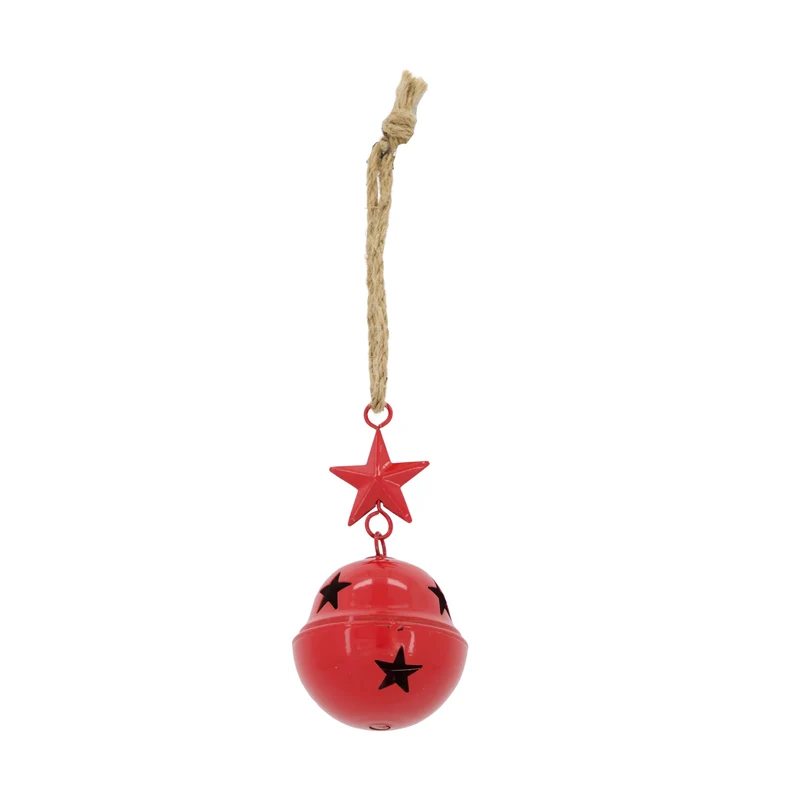 Glockenmetall mit Anhänger, 8 x 8 x 16 cm, Rot