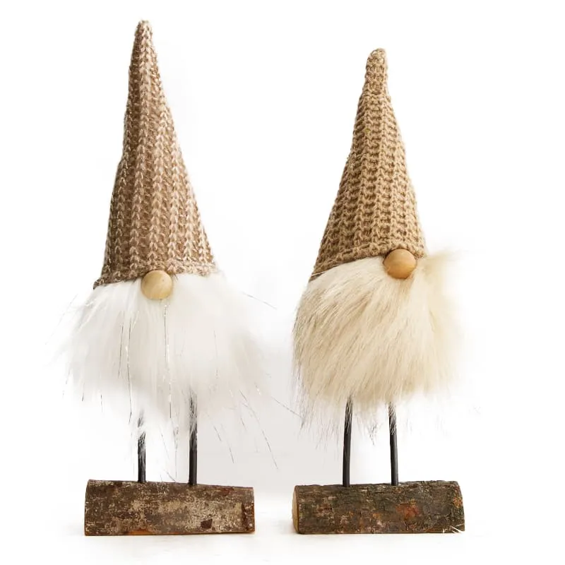 Holzfigur Zwerg 7x4,5x28cm Gemischt
