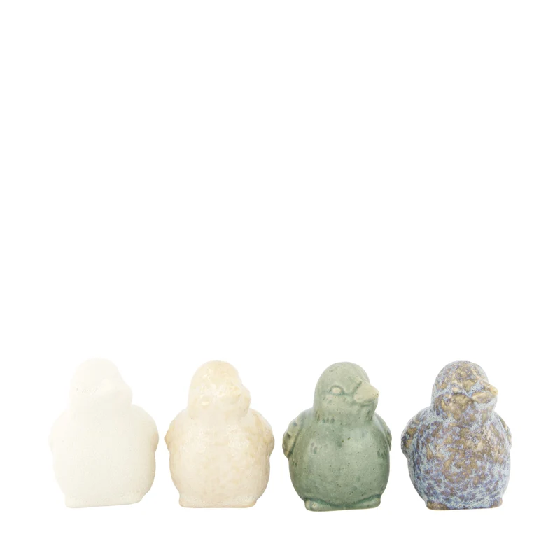 Vogelfigur aus Keramik, 12,5 x 6,5 x 9,5 cm, gemischt