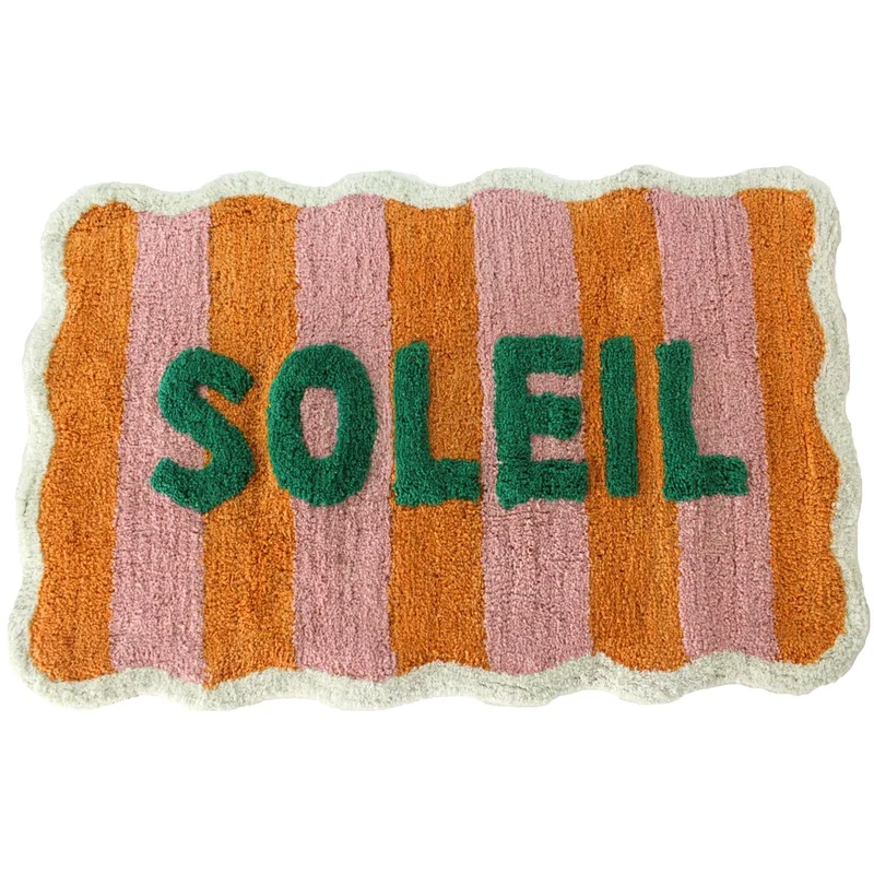 Badematte Soleil Baumwolle Mehrfarbig 50x80cm