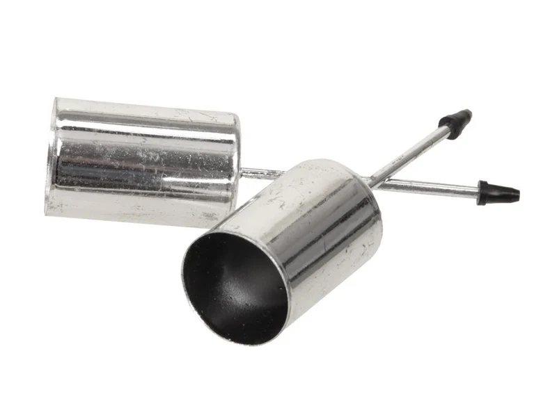 pb. 4 dünne Kerzenhalter/Pick Silber Ø 2,5 cm/6 cm